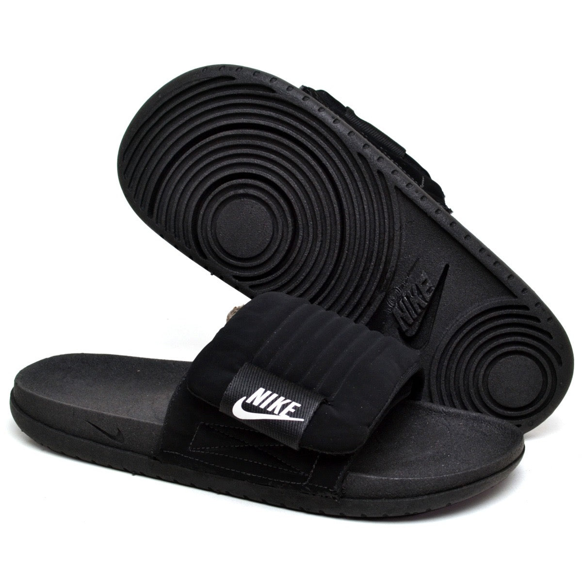 Chinelo NK Velcro Preto